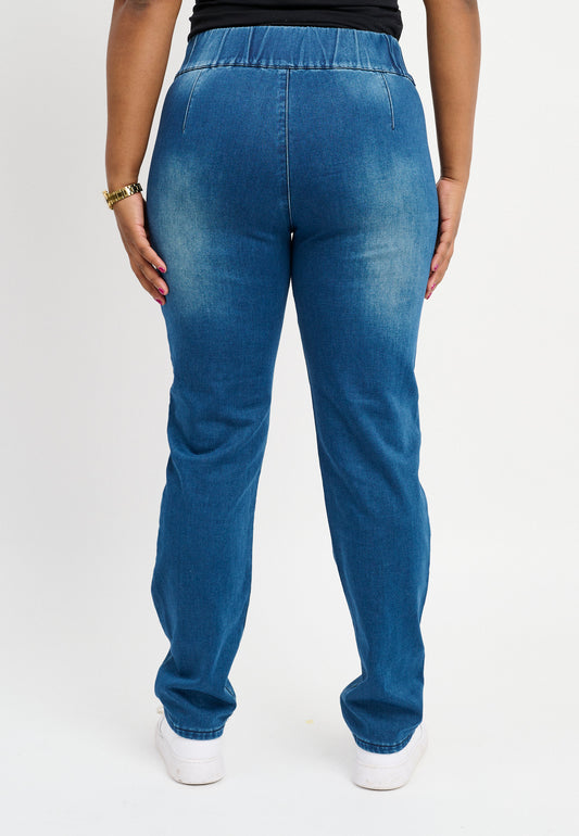 Dra på byxa jeans Lis - Flera färger