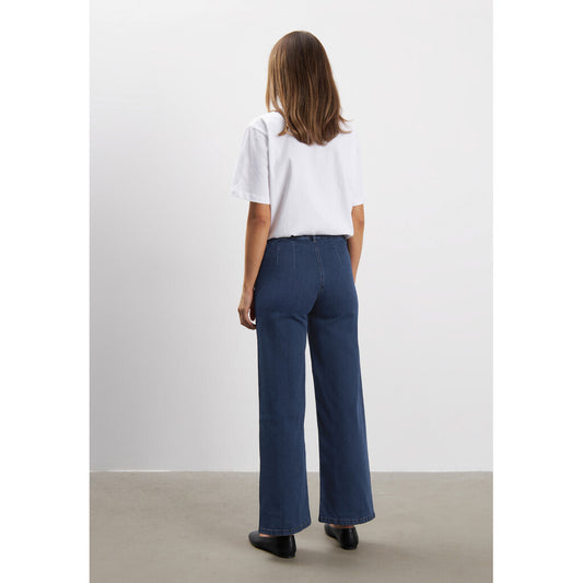 Donna Kort - Mörk Denim
