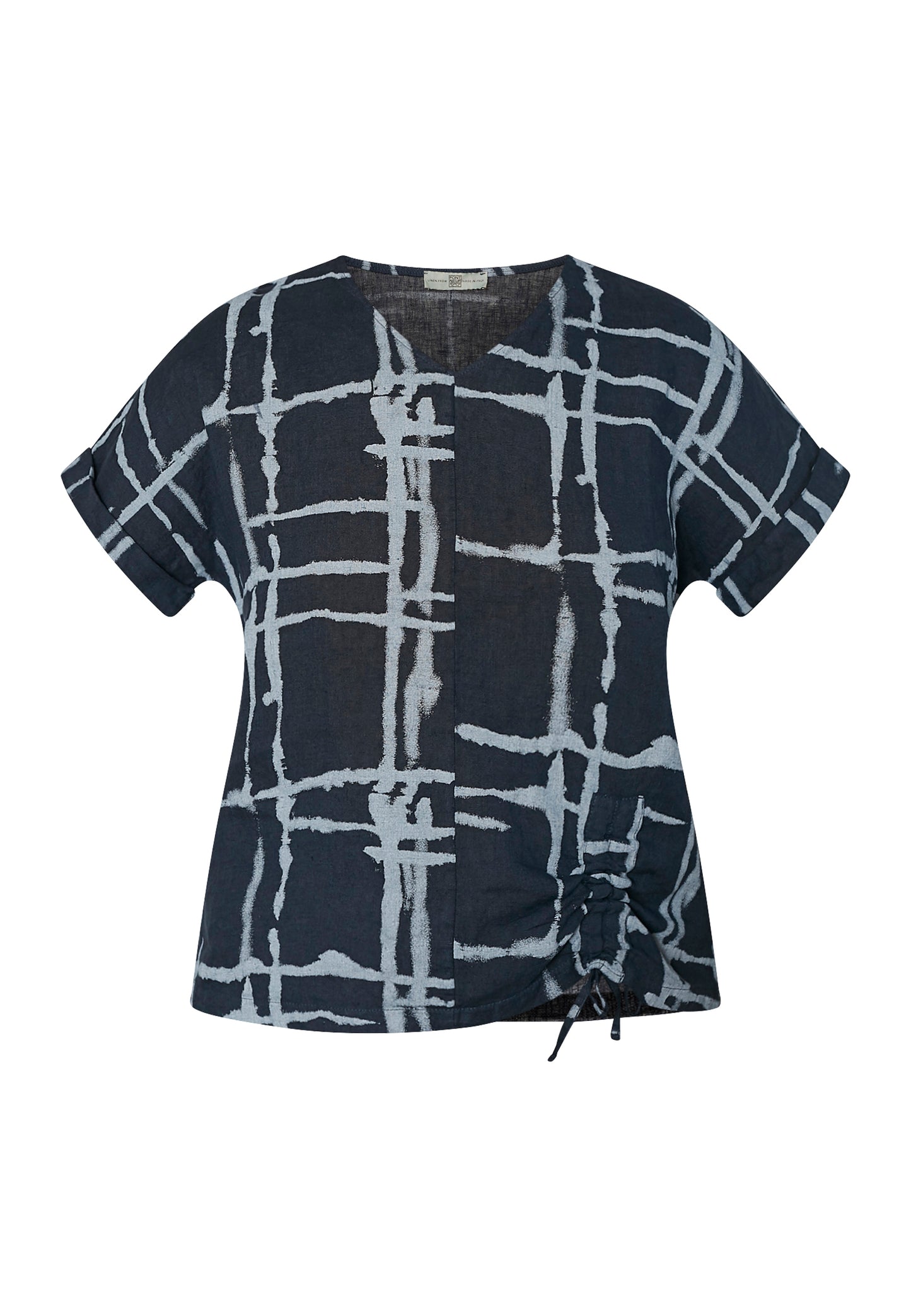 Blus i linne Jasna - Marin