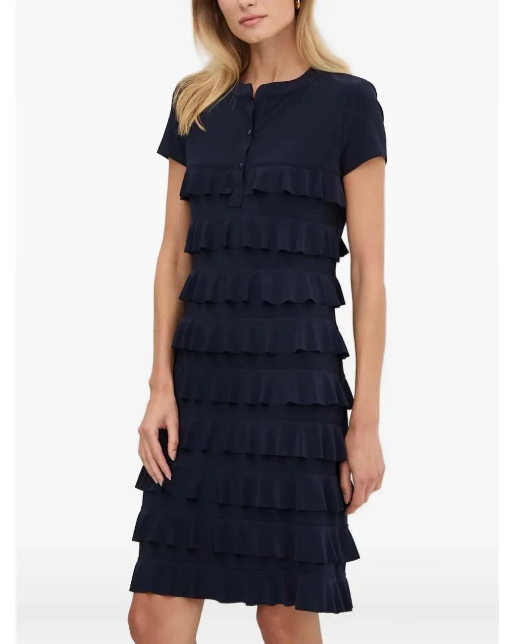 Elegant klänning - Marin och Svart