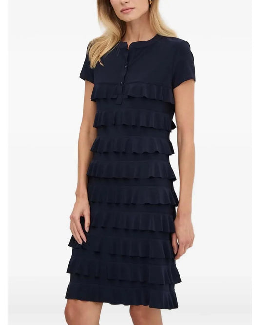 Elegant klänning - Marin och Svart